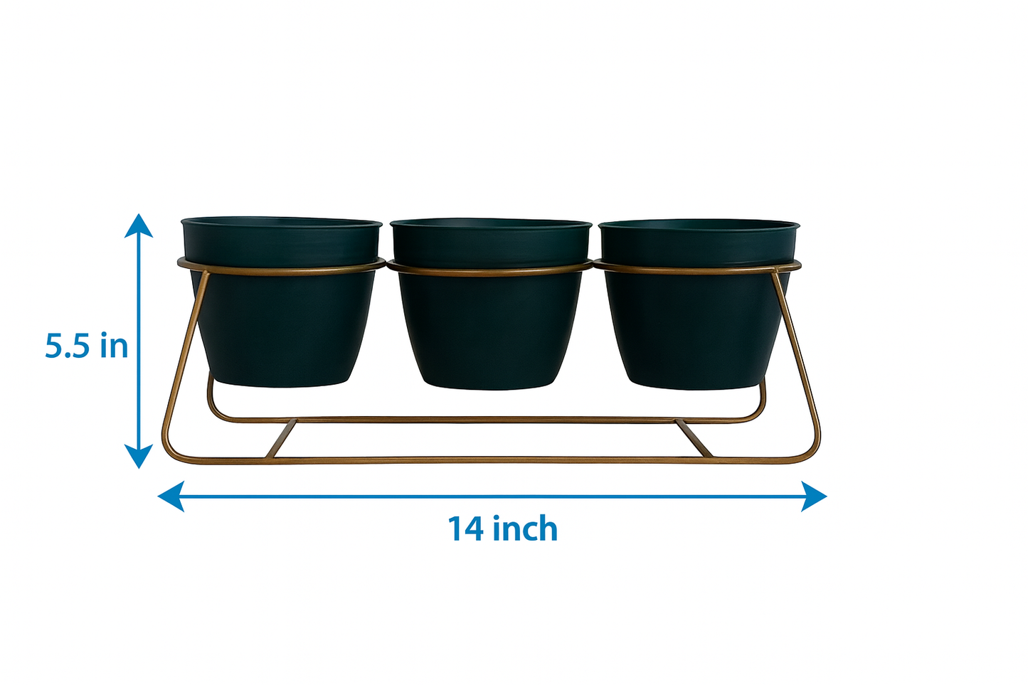 Desktop Metal 3 planters with stand.