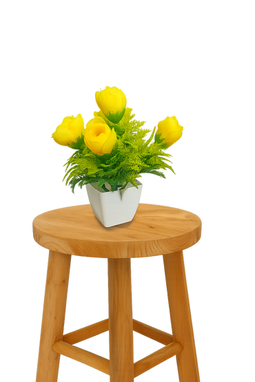 Artificial Flower with Pots set of 1.
