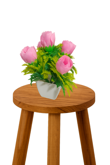 Artificial Flower with Pots set of 1.