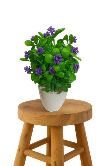 Artificial Flower with Pots set of 1.