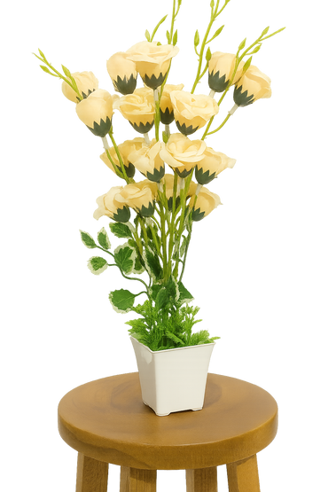 Artificial Flower with Pots set of 1.