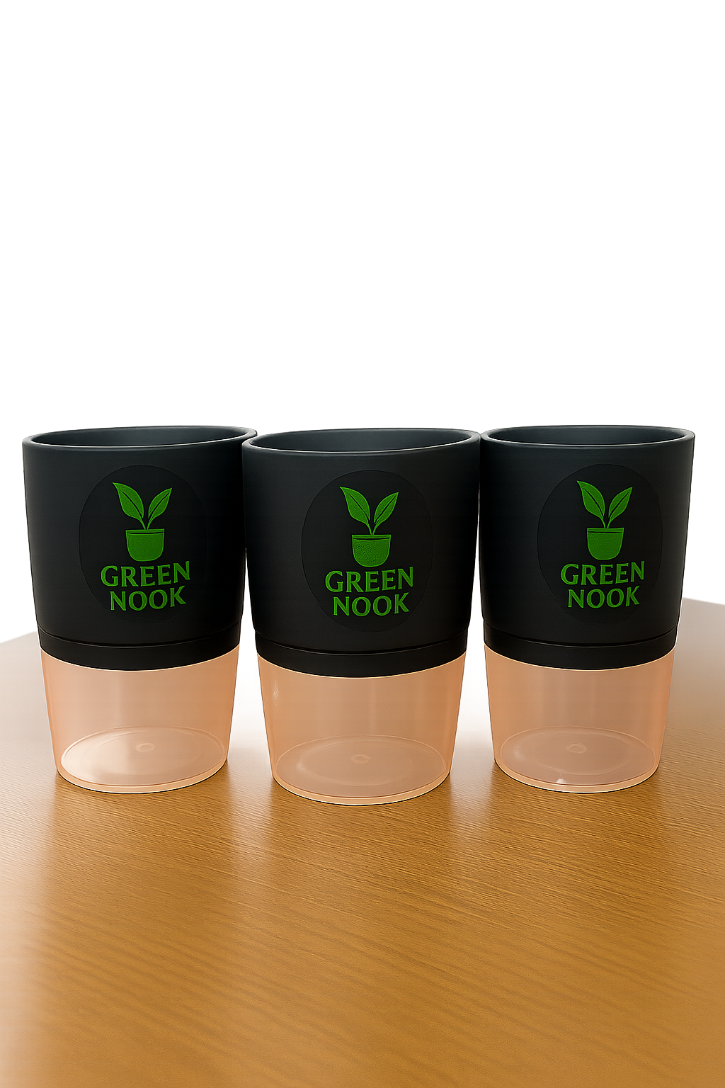 Self Watering Pot for indoor plants -Terry type-Pack of 3.