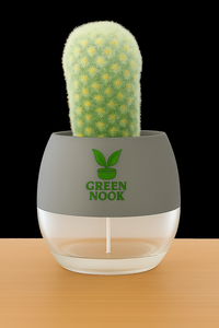 Cactus plants live air  purifying indoor plant with self watering pot