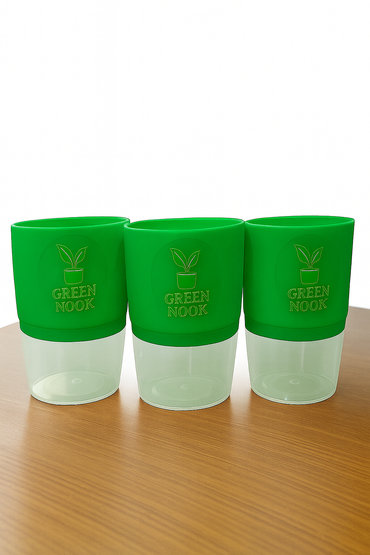Self Watering Pot for indoor plants -Terry type-Pack of 3.