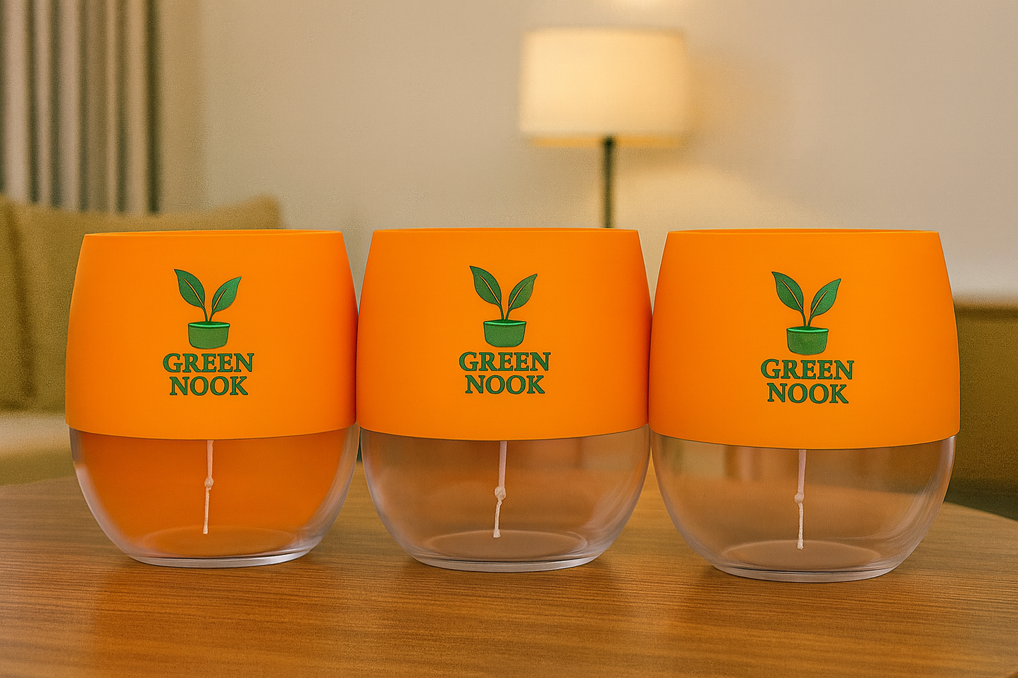 Self Watering Pot for indoor plants -Genny type-Pack of 3.