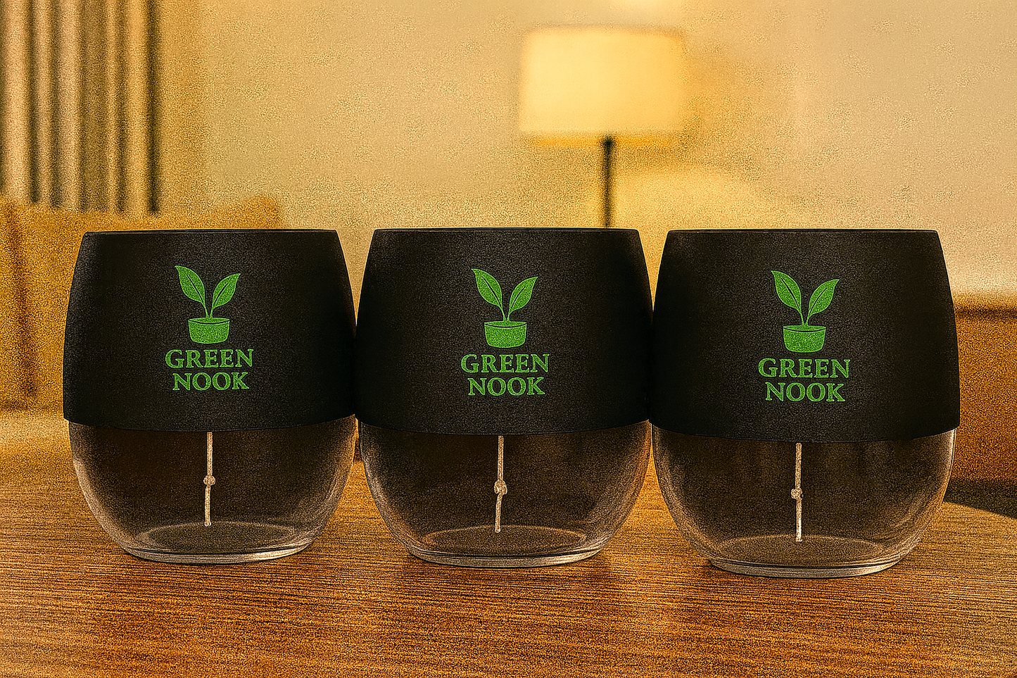 Self Watering Pot for indoor plants -Genny type-Pack of 3.