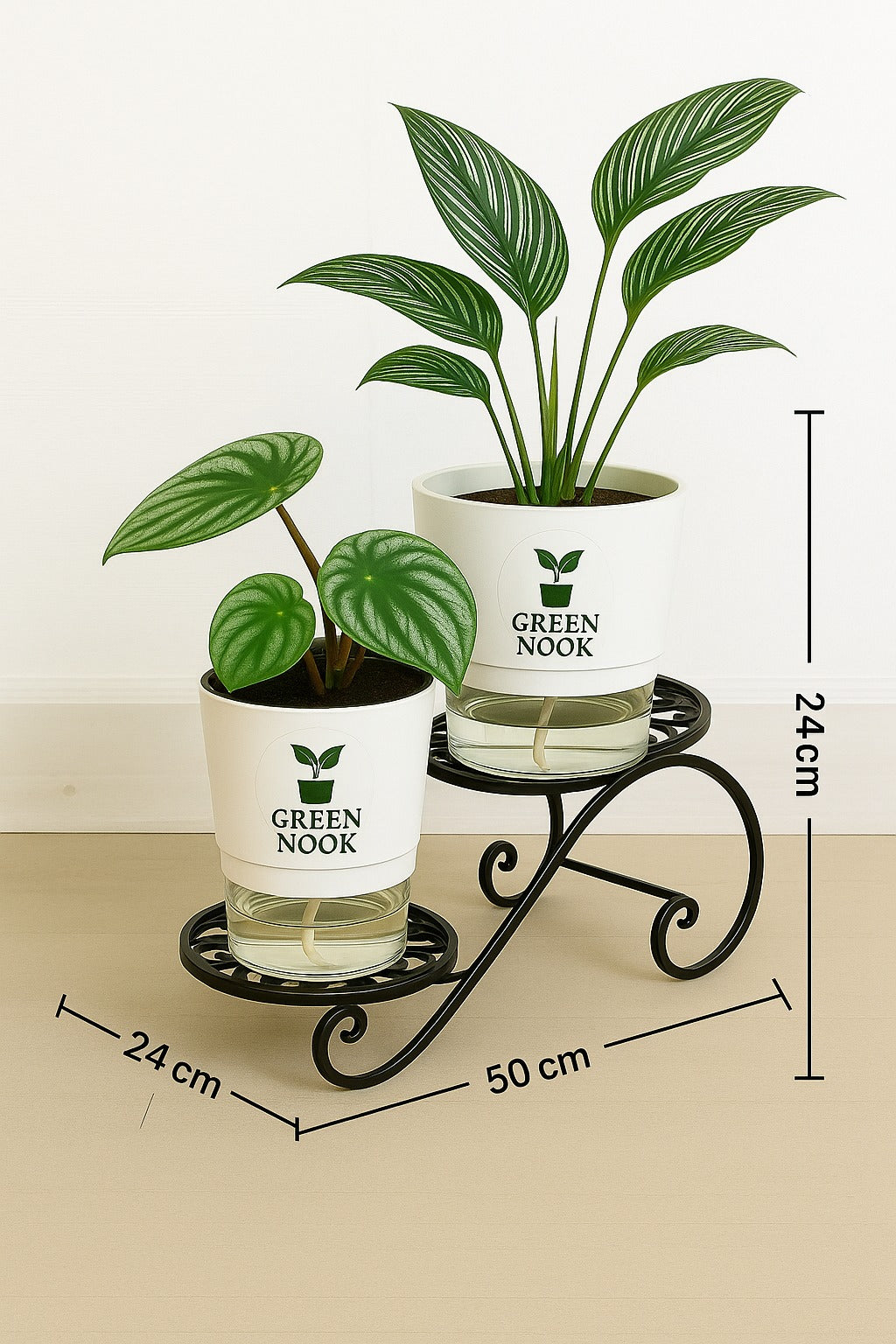 Indoor and outdoor Metal stand.